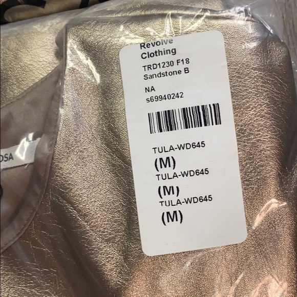 Tularosa | Margo Dress In Sandstone Brown Metallic - Picture 7 of 10